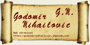 Godomir Mihailović vizit kartica
